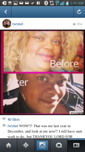 Twyla Before and After Losing 50 lbs!